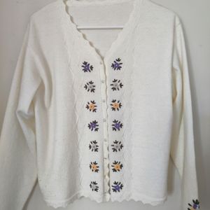 Embroidery cardigan